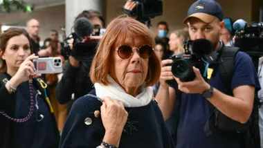 gisele pelicot outside court