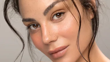 woman with glowing skin