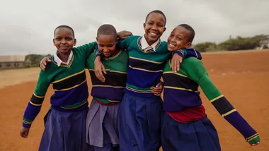tanzanian girls smiling